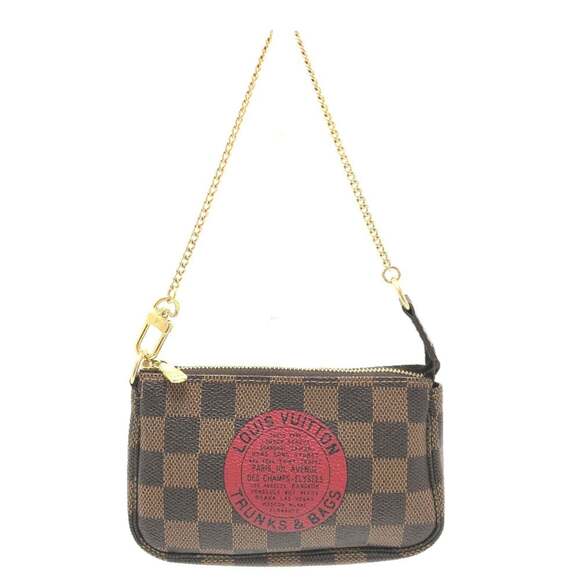 LOUIS VUITTON Brown Damier Canvas Pochette Pouch